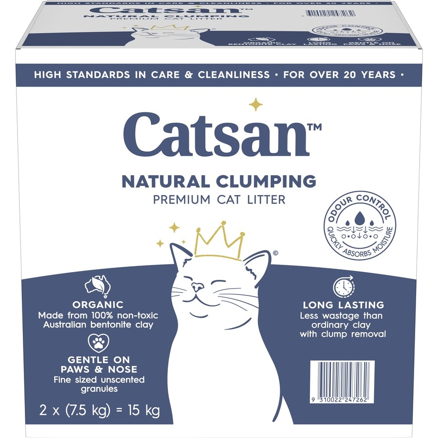 Catsan Clumping Clay Cat Litter 15kg