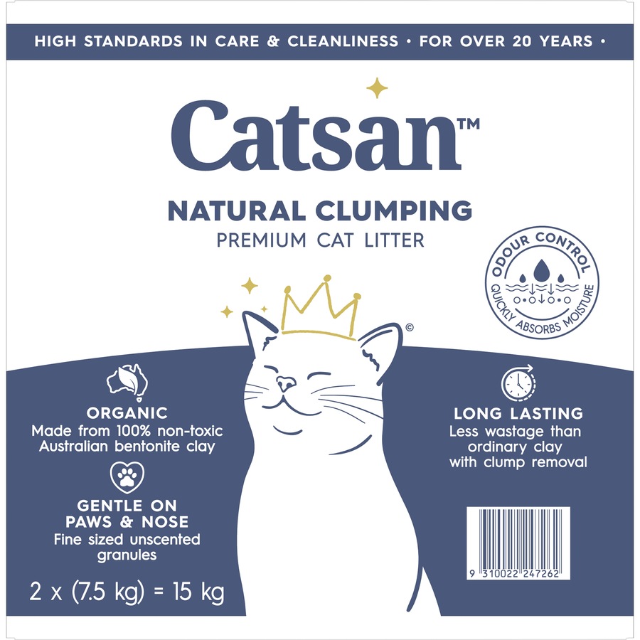 Catsan Clumping Clay Cat Litter 15kg