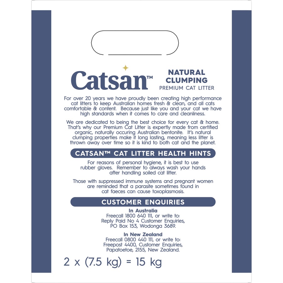 Catsan Clumping Clay Cat Litter 15kg