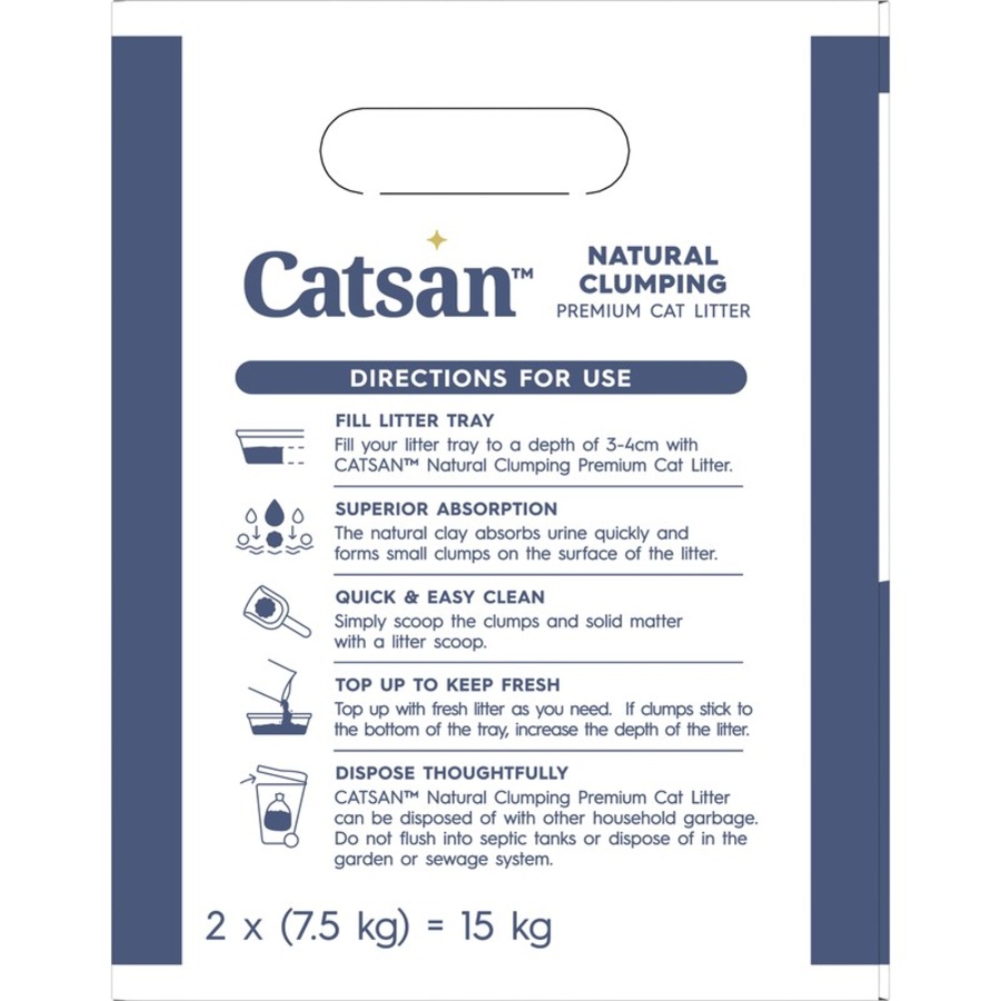 Catsan Clumping Clay Cat Litter 15kg