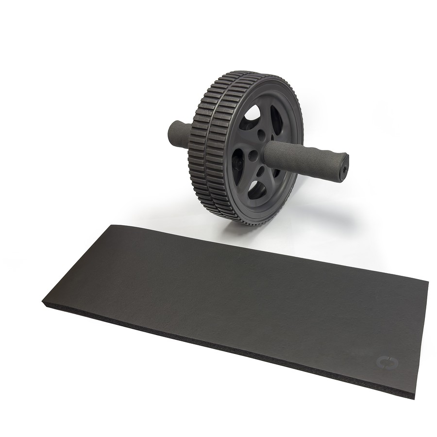 Circuit Exercise Wheel with Knee Pad - Black Australia