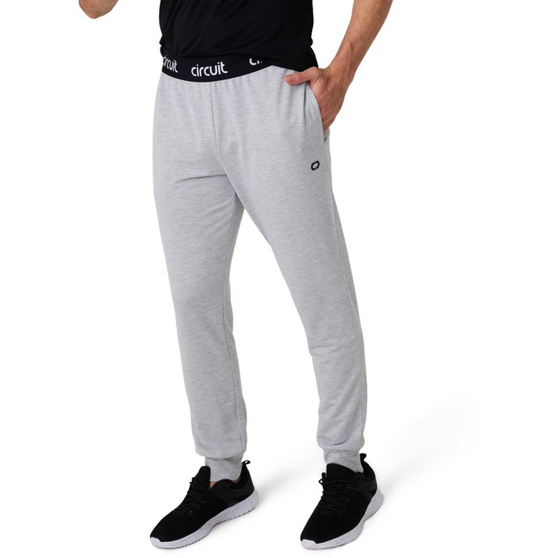 Buy Circuit Men's Elastic Waist Track Pants - Grey Marl - MyDeal