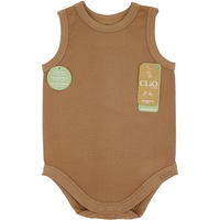 CLiO Baby Ecostyle Bamboo Rib Singletsuit - Mocha