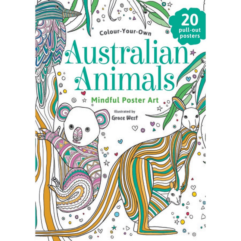 Buy Colour Your Own Gallery Wall Art Australian Animals MyDeal