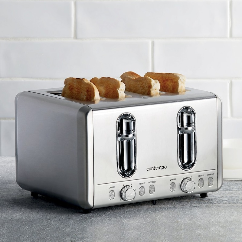 Contempo 4 Slice Toaster Stainless Steel