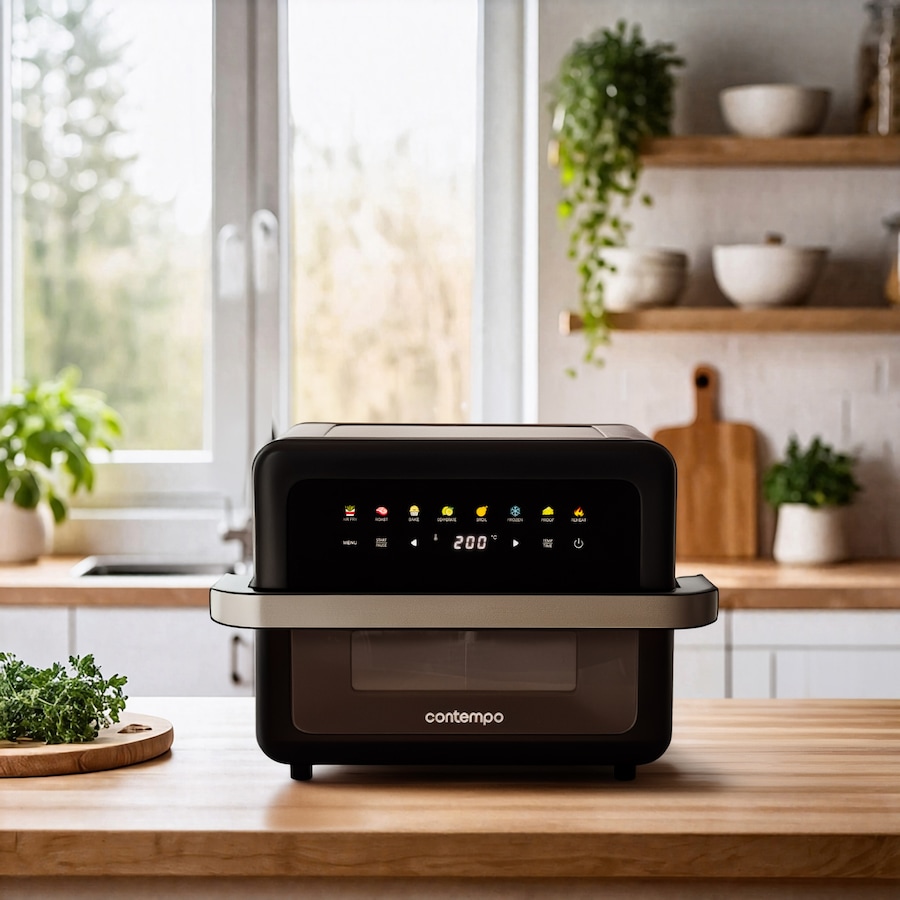 Contempo Digital Dual Air Fryer 8L - Black