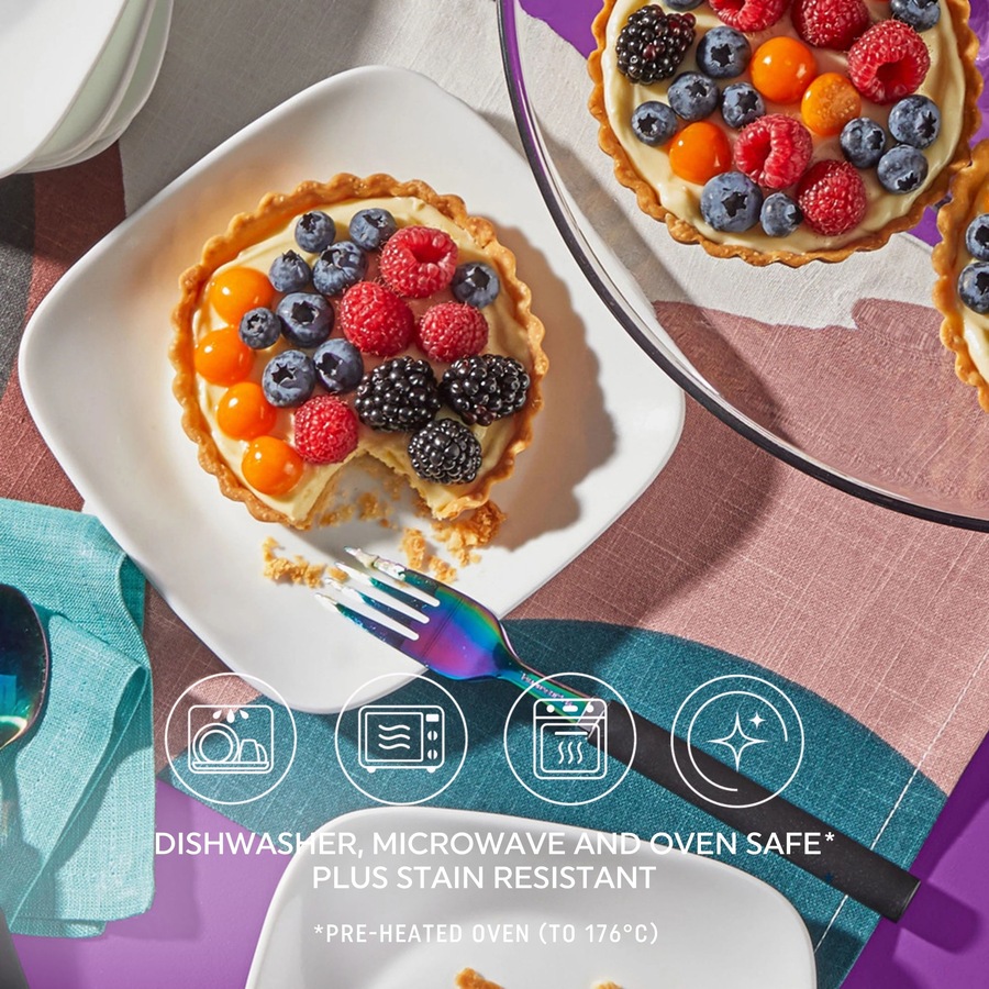 Corelle Square Pure White 12 Piece Dinner Set