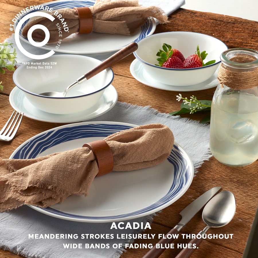 Corelle Acadia 18 Piece Dinner Set**