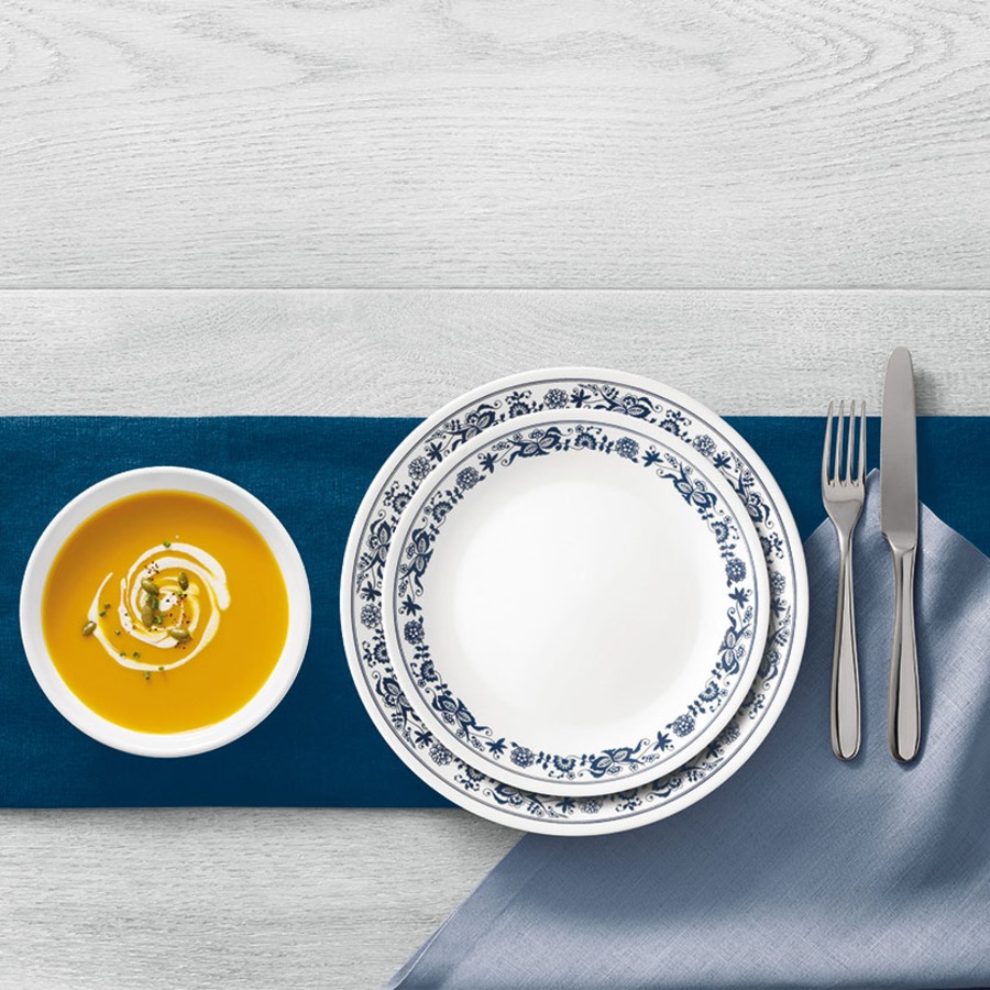 Corelle Old Town Blue 12 Piece Dinner Set