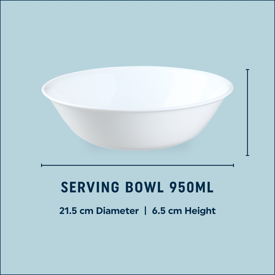 Corelle Serving Bowl 950ml - Winter Frost White