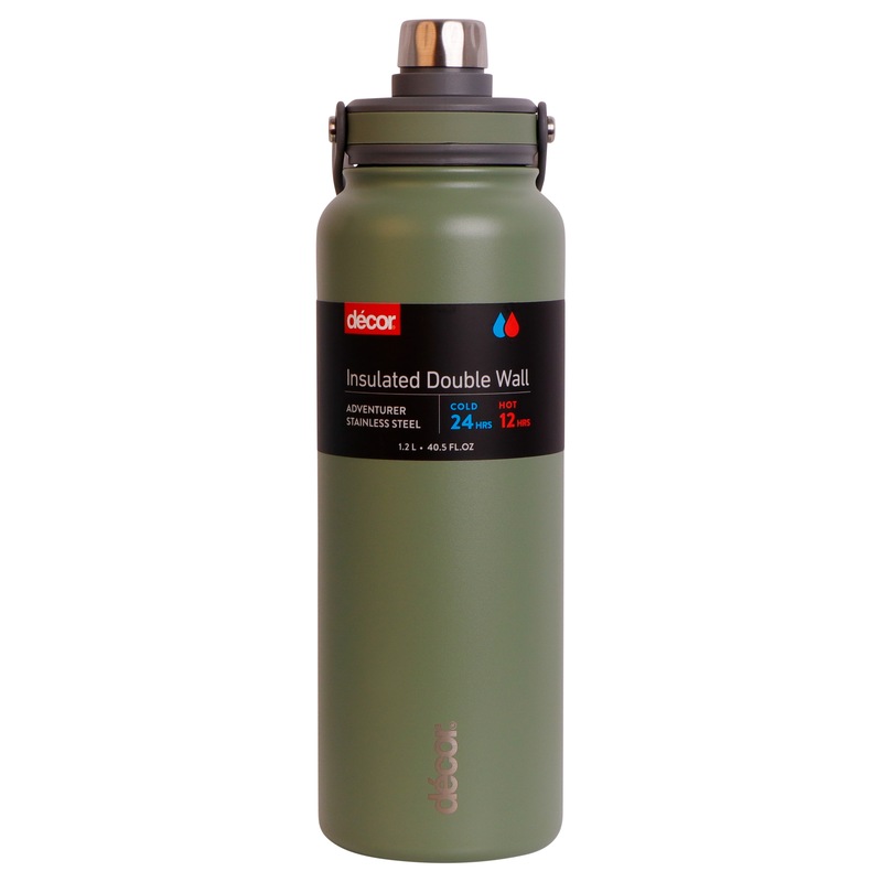 Buy Decor Adventurer Double Wall Stainless Steel Drink Bottle 1.2L