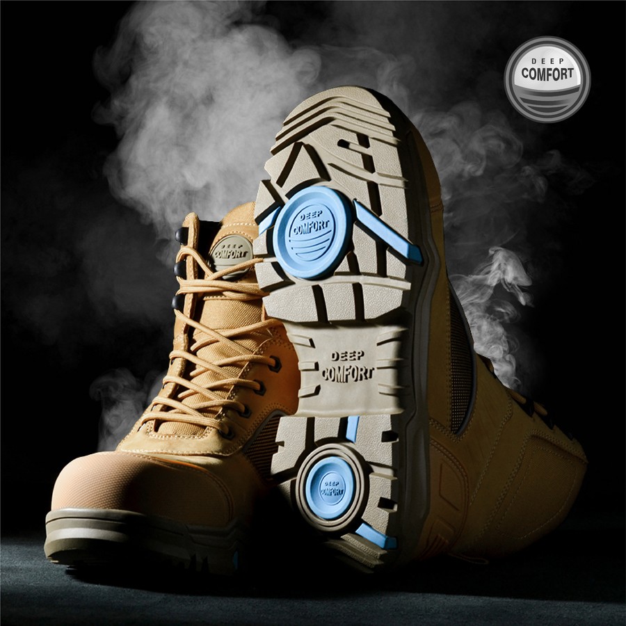 Deep Comfort Men’s Viper Work Boots  Wheat Australia