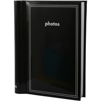 Design House Spiral Album 360 Capacity 4" x 6" - Black