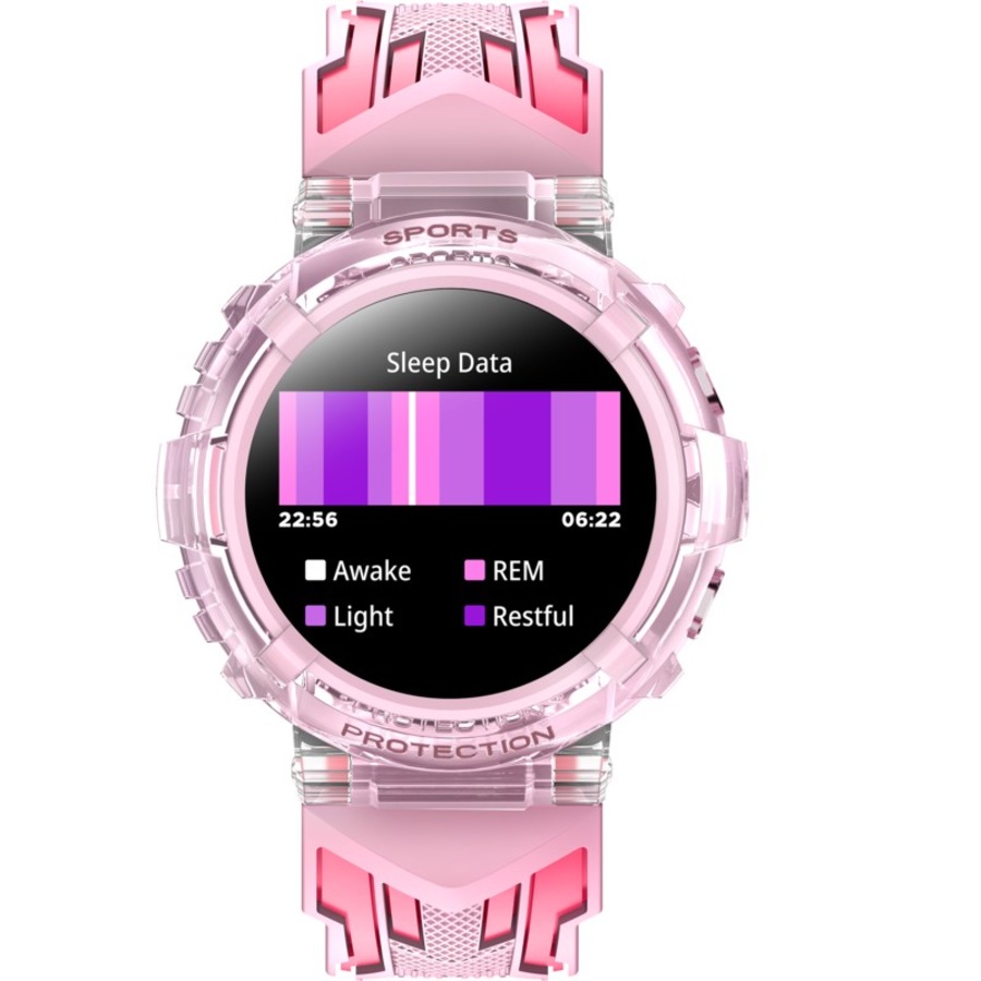 DGTEC 1.27 Kids Sport Smart Watch with Bluetooth in Pink