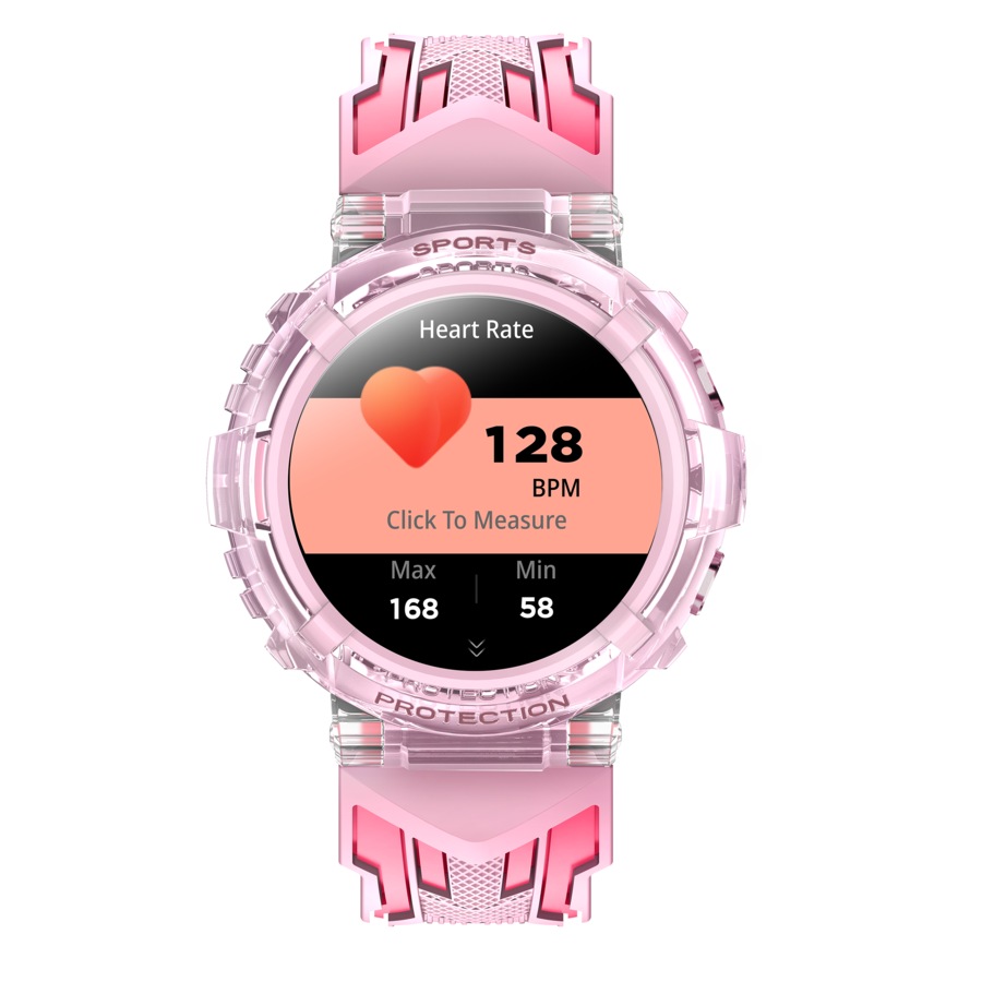 DGTEC 1.27 Kids Sport Smart Watch with Bluetooth in Pink