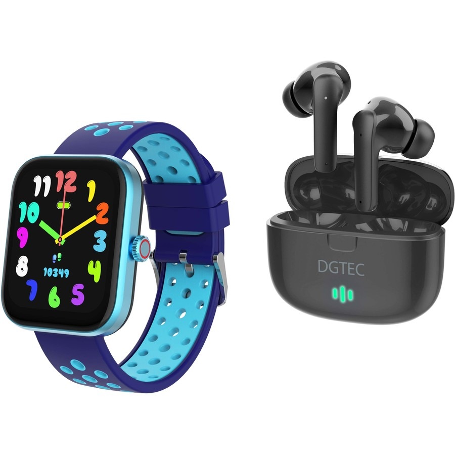 DGTEC Smart Watch with Wireless Earbuds