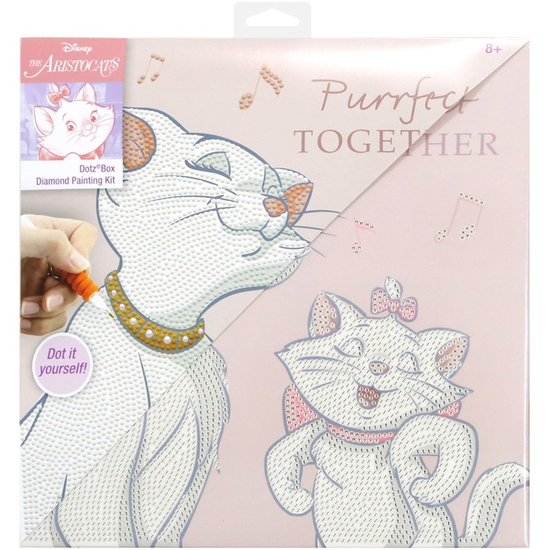 Buy Diamond Dotz DotzBox Aristocats Purrfect Together Diamond Painting Kit 28cm MyDeal