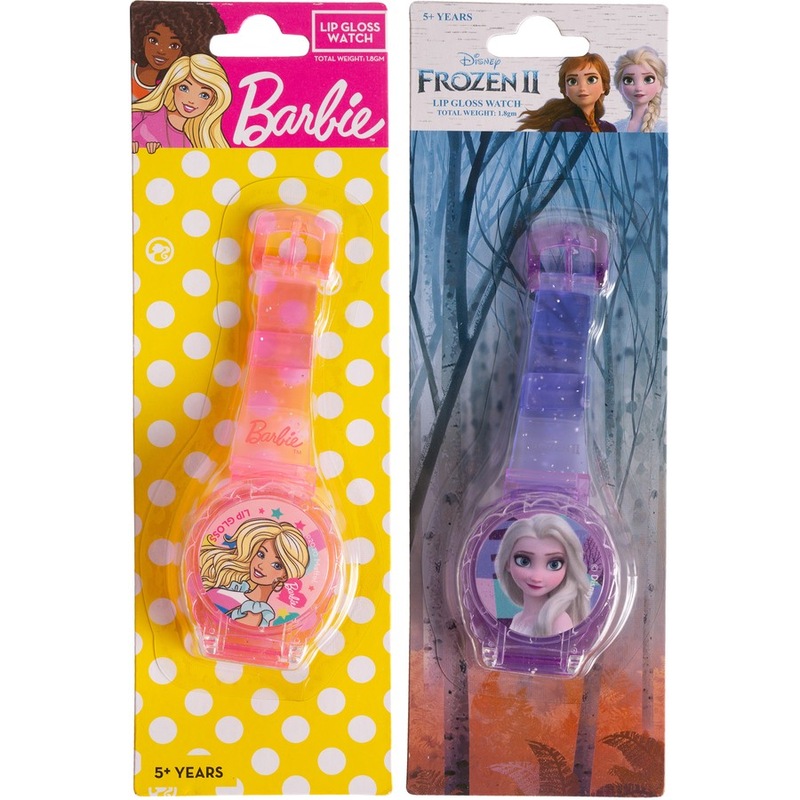 Disney Frozen Or Barbie Lip Gloss Watch Assorted Mydeal