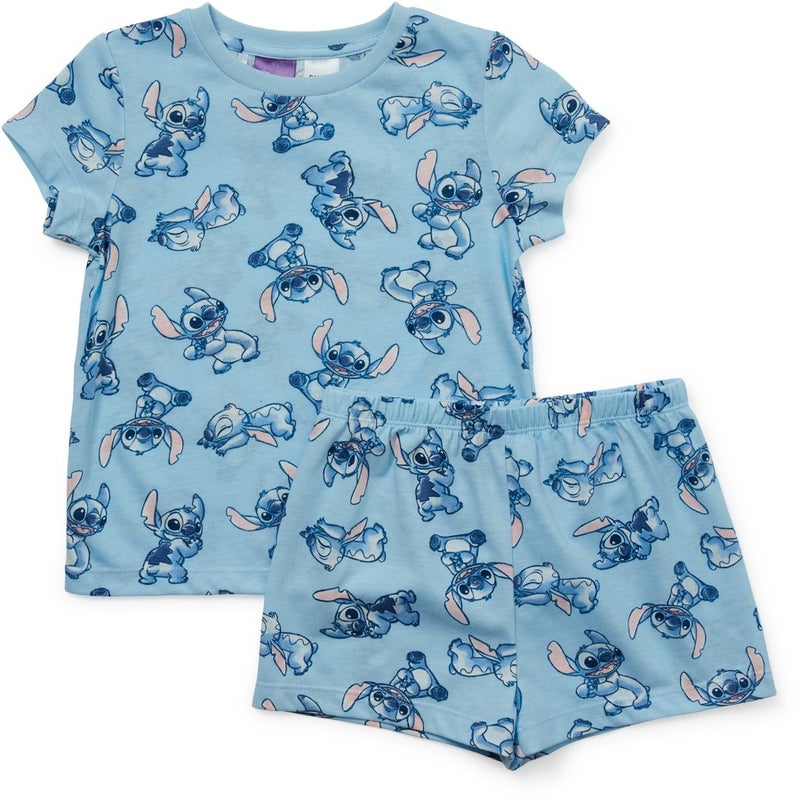 Buy Disney Kids Lilo & Stitch Knit Pyjama Set - Clear Sky Blue - MyDeal