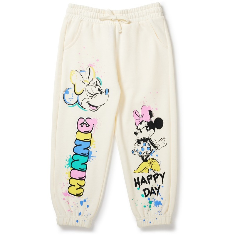 Buy Disney Kids Minnie Mouse Track Pants - Cream - MyDeal
