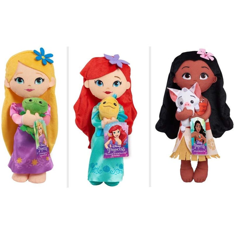 Disney Princess Lil' Friends Rapunzel & Pascal 14-inch Plushie Doll and  Accessories, Kids Toys for Ages 3 Up by Just Play