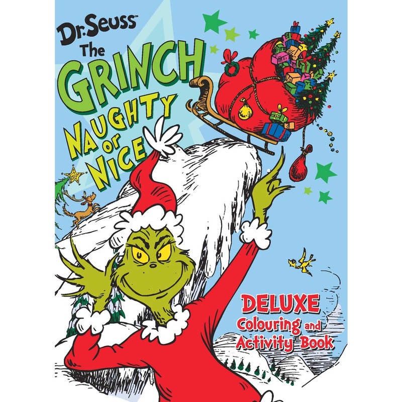 Buy Dr. Seuss The Grinch Deluxe Colouring and Activity Book - MyDeal