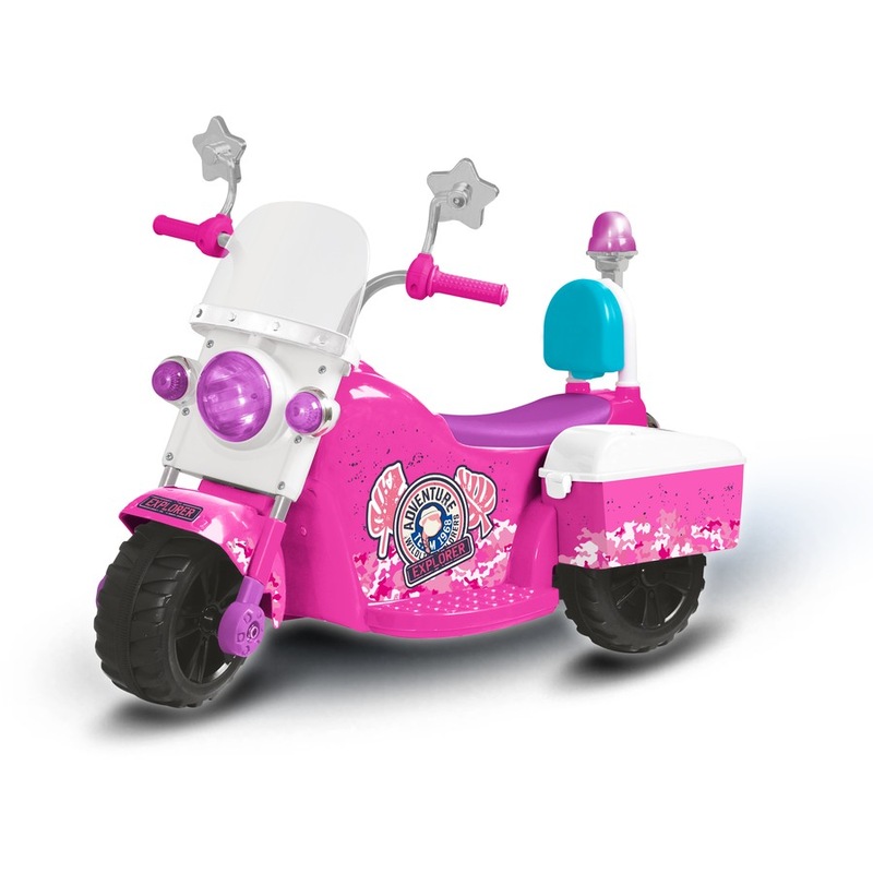 Buy Evo 6V Shimmer Electric Trike Pink Explorer MyDeal