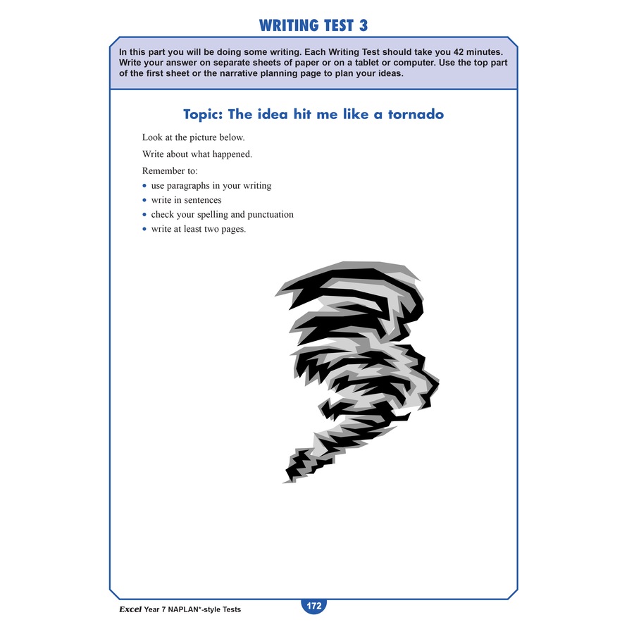 Excel Year 7 Naplan Style Tests