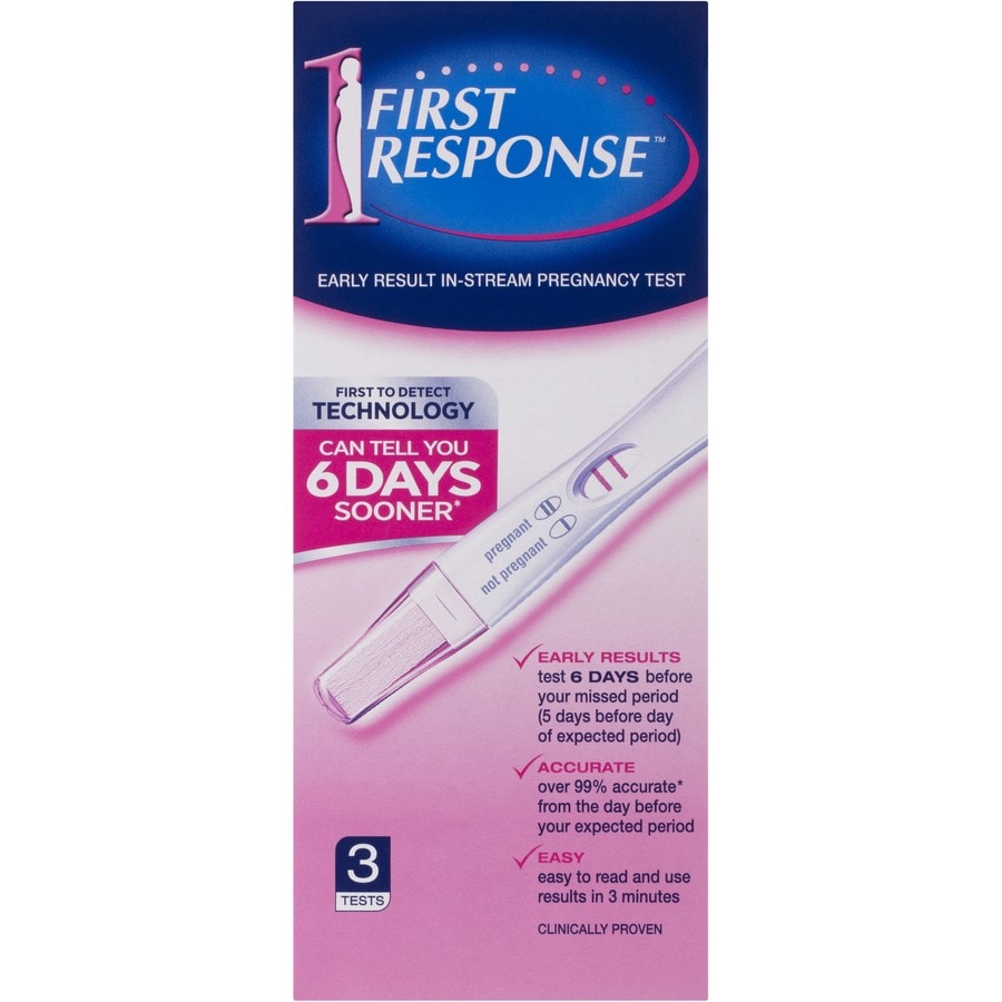 First Response Instream Pregnancy Test 3 Pack