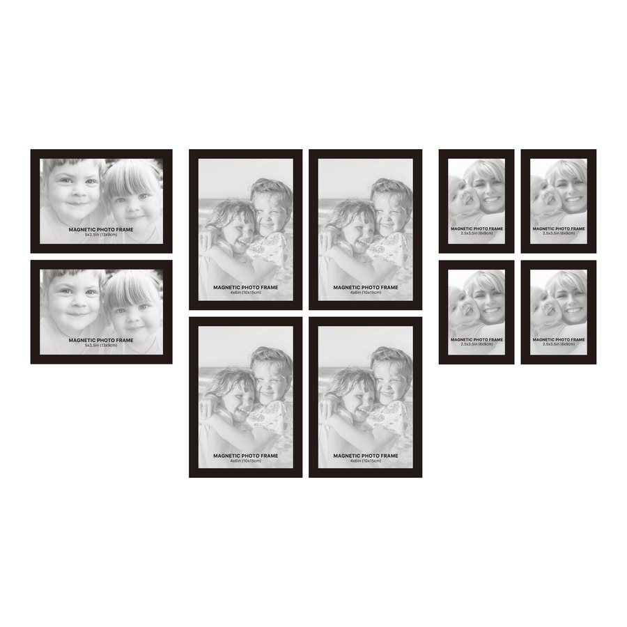 Fridge Frames 10 Piece Set Magnetic Photo Frames