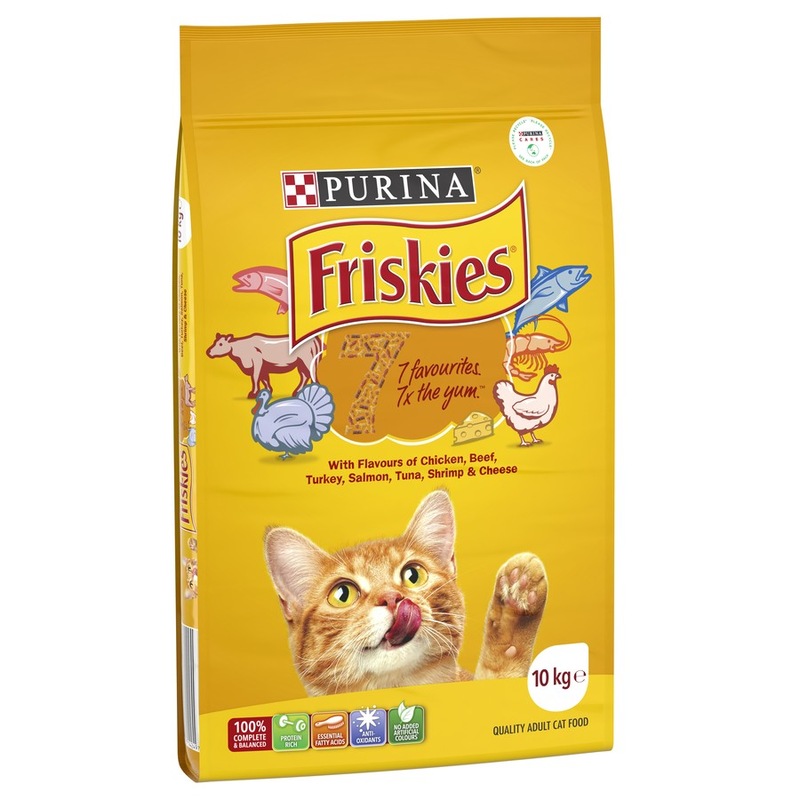Buy Friskies 7 Flavours Dry Cat Food 10kg MyDeal
