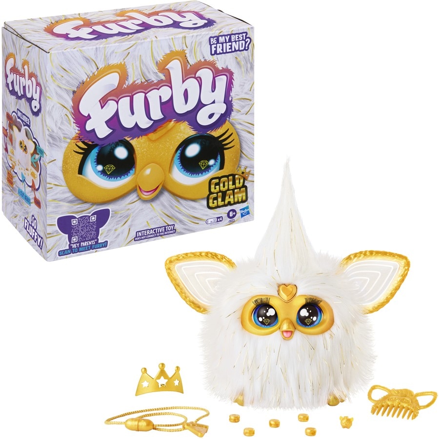 Furby Interactive Plush Toy - Gold Glam