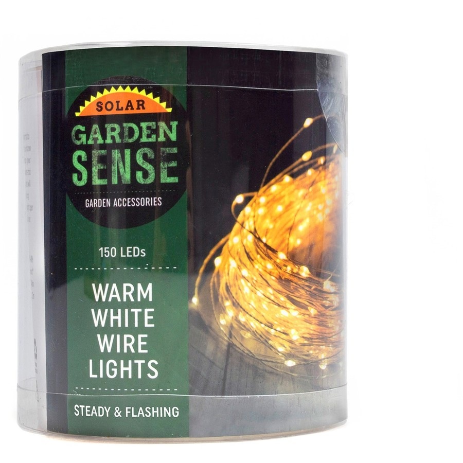 Garden Sense Solar Pin Wire Lights 150 Packl Warm White