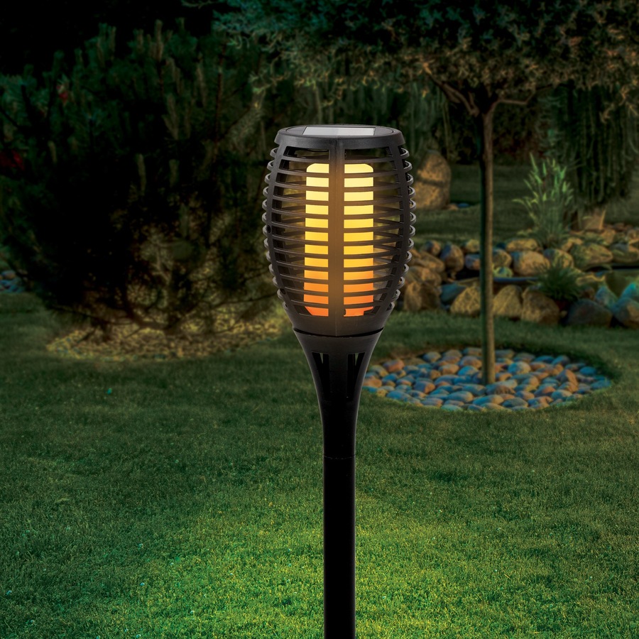 Garden Sense Solar Tiki Torch Lights