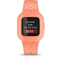 Garmin Vivofit JR3 Watch - Peach Leopard