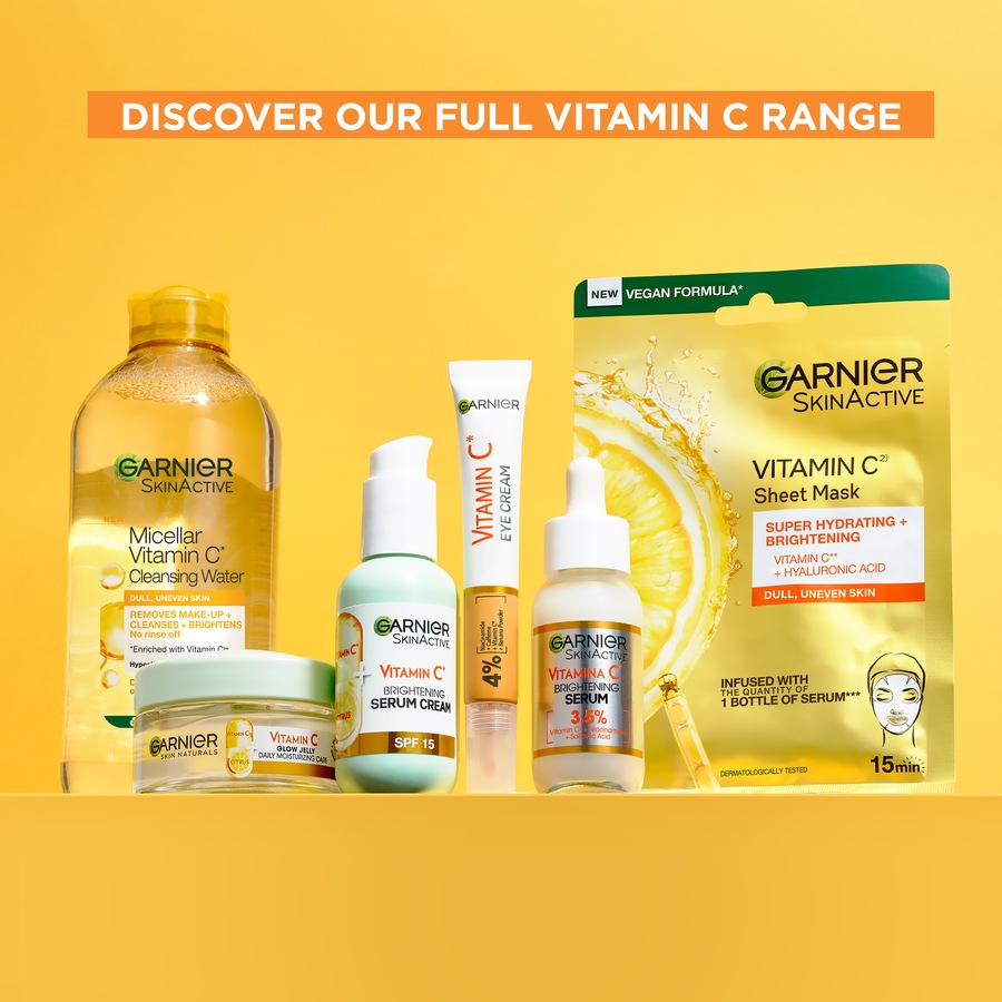 Garnier Skin Active Vitamin C* Brightening Serum Cream with SPF15 50ml