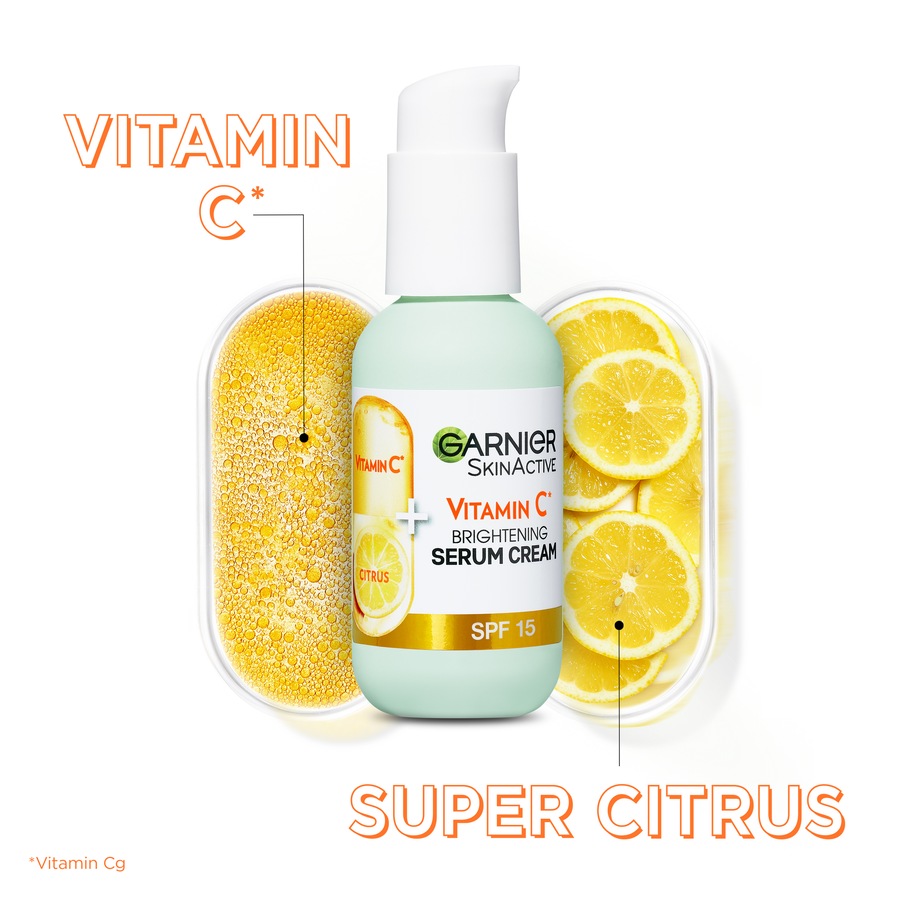 Garnier Skin Active Vitamin C* Brightening Serum Cream with SPF15 50ml