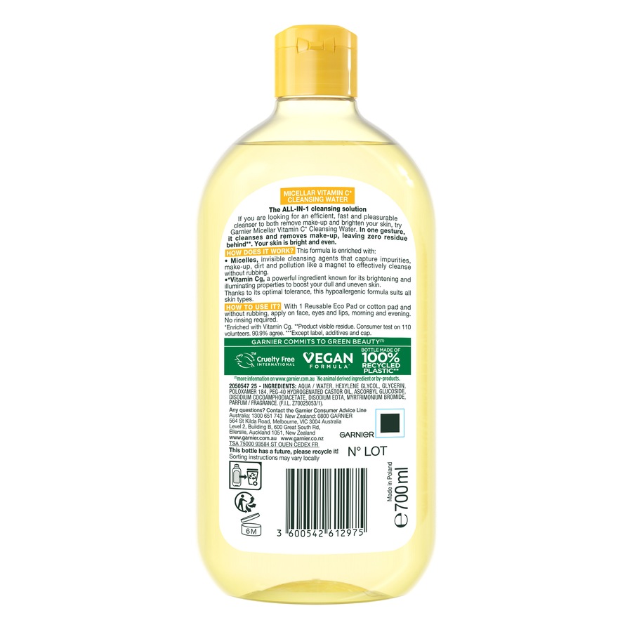 Garnier Vitamin C Micellar Cleansing Water 700ml