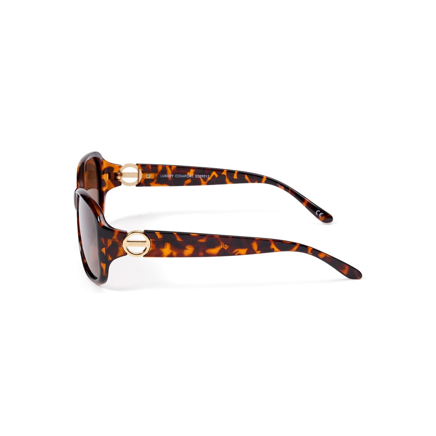 Glarefoil Women's Solarized Luxury Comfort Sunglasses - Black & Brown