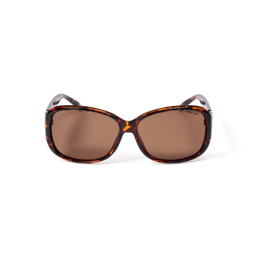 Glarefoil Women's Solarized Luxury Comfort Sunglasses - Black & Brown