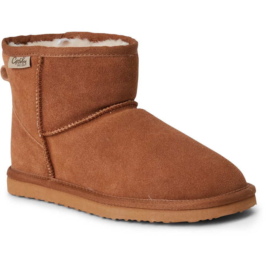 Buy Grosby Kids Boot Slippers Chestnut MyDeal