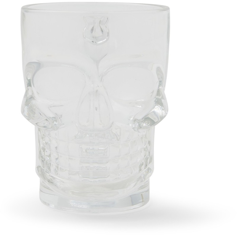 Buy Halloween Skull Drinking Glass 650ml MyDeal