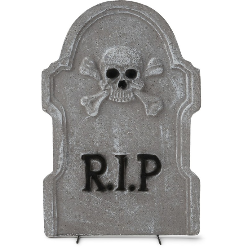 Buy Halloween Tombstone Skull and Crossbones MyDeal
