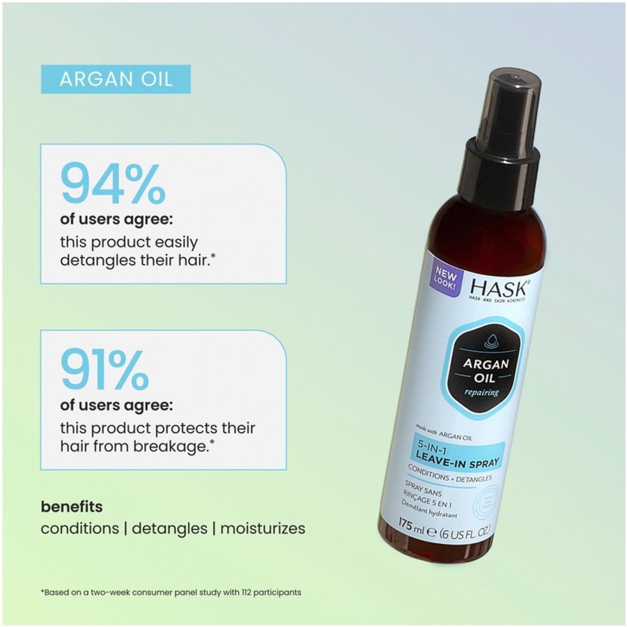 HASK Argan Oil 5-in-1 Leave-In Spray Treatment 175mL