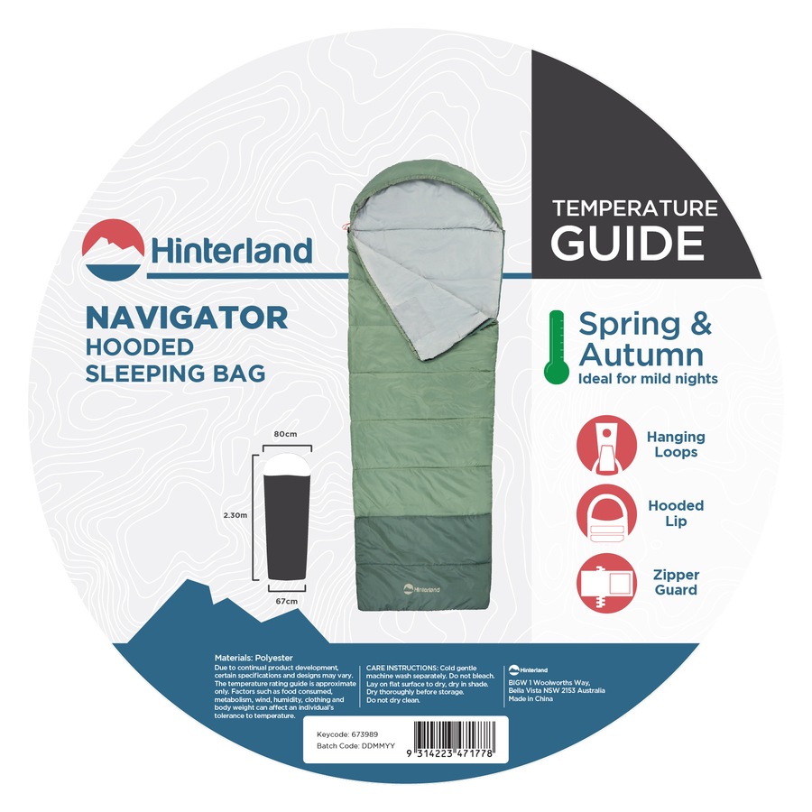 Hinterland Navigator Hooded Sleeping Bag