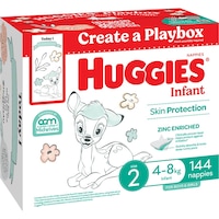 Huggies Infant Nappies Size 2 (4-8kg) 144 Pack