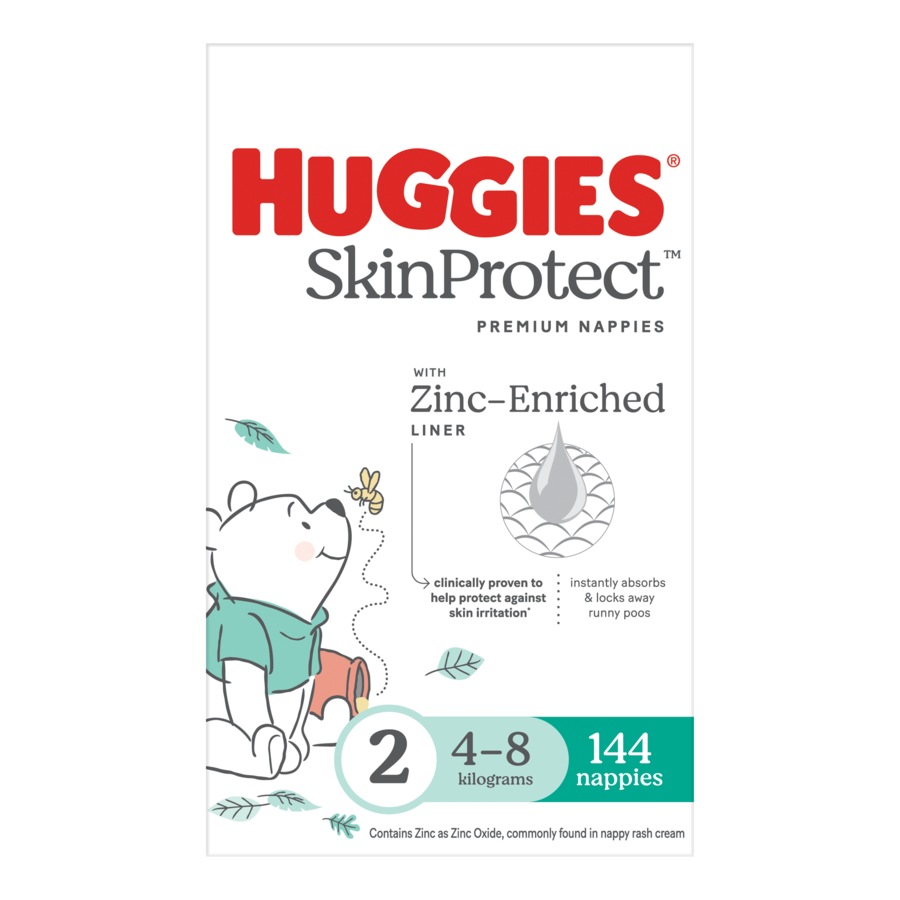 Huggies Infant Nappies Size 2 (4-8kg) 144 Pack