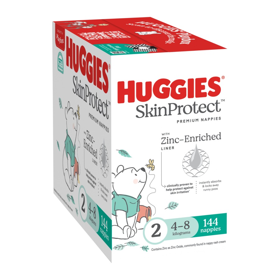 Huggies Infant Nappies Size 2 (4-8kg) 144 Pack