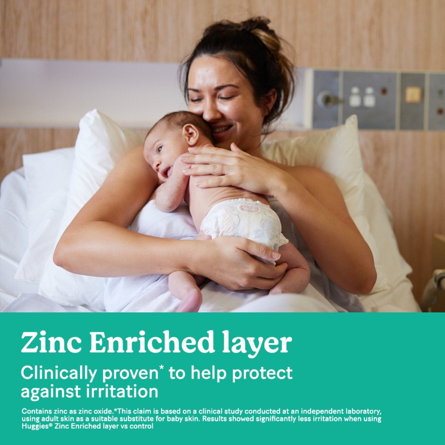 Huggies Newborn Nappies Size 1 (up to 5kg) 108 Pack