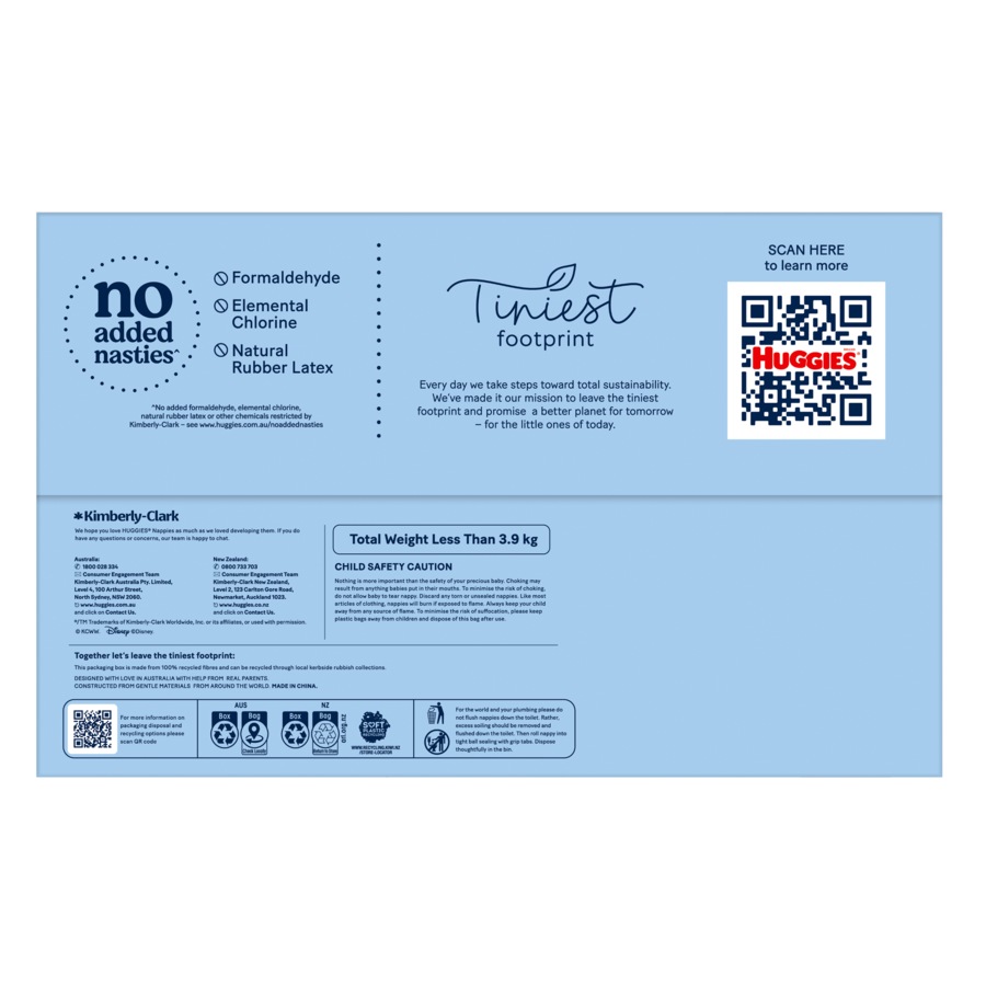 Huggies Ultra Dry Nappies Boys Size 3 (6-11kg) 90 Pack
